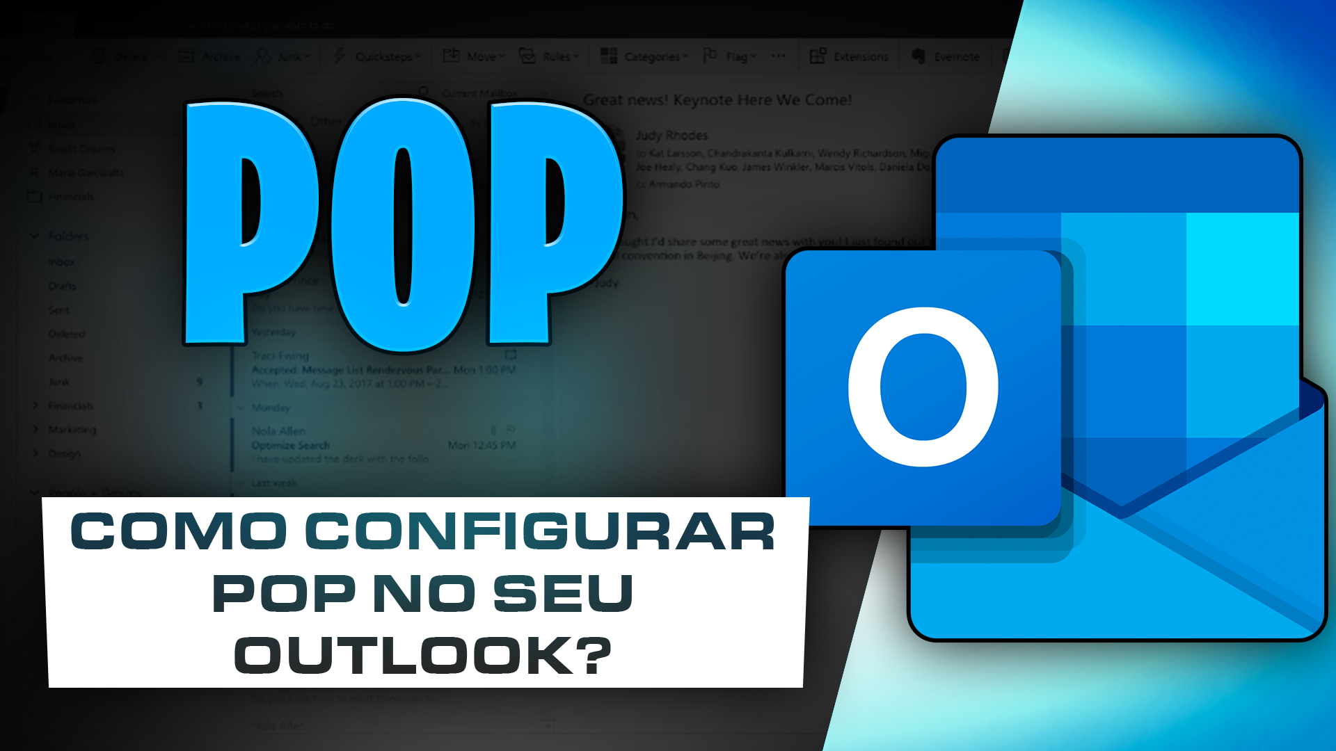[COMO CONFIGURAR E-MAIL POP NO OUTLOOK?]