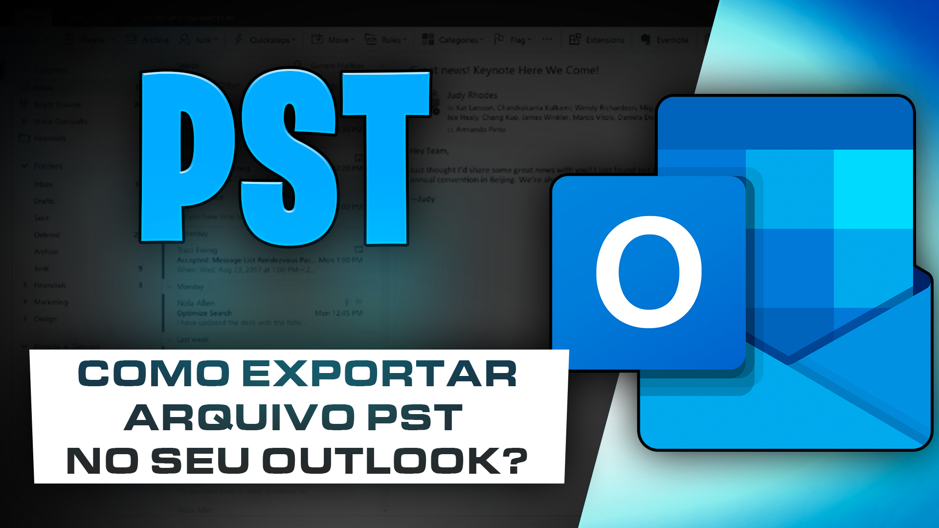 [COMO EXPORTAR UM ARQUIVO PST NO MICROSOFT OUTLOOK?]