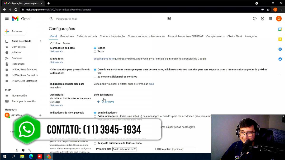 COMO CONFIGURAR SUA ASSINATURA NO GMAIL?