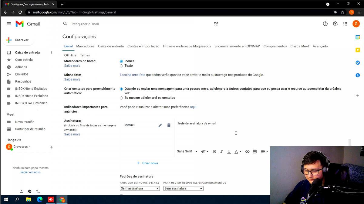 COMO CONFIGURAR SUA ASSINATURA NO GMAIL?