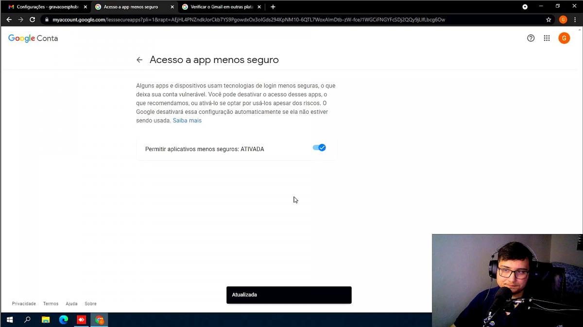 COMO CONFIGURAR EMAIL POP?