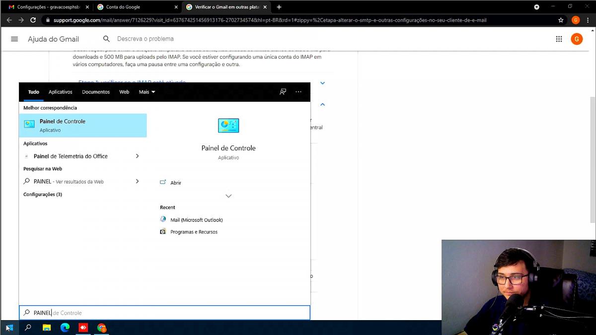 COMO CONFIGURAR EMAIL POP?