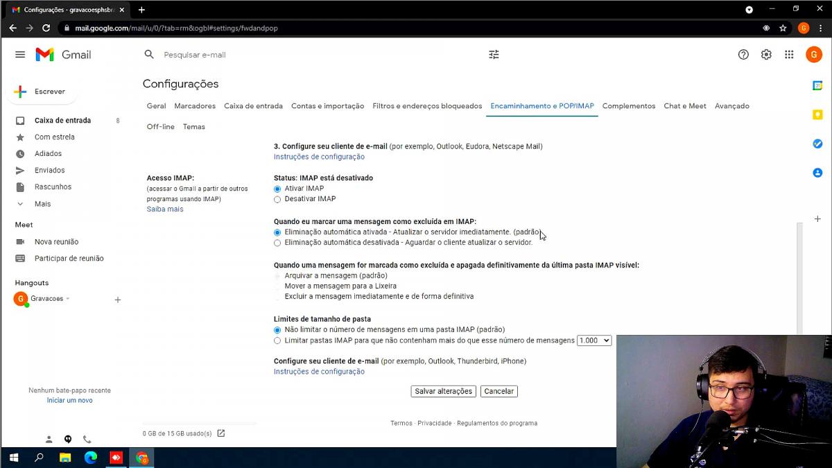 COMO CONFIGURAR EMAIL IMAP?