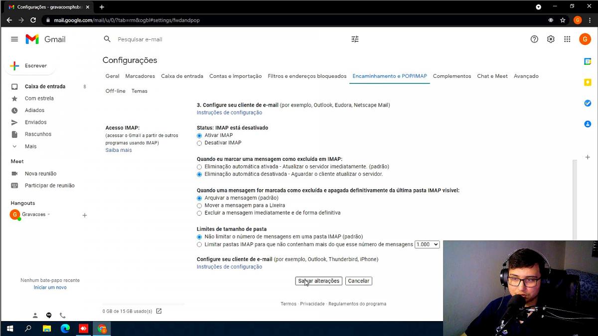 COMO CONFIGURAR EMAIL IMAP?