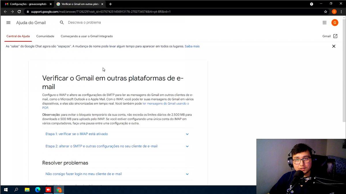 COMO CONFIGURAR EMAIL IMAP?