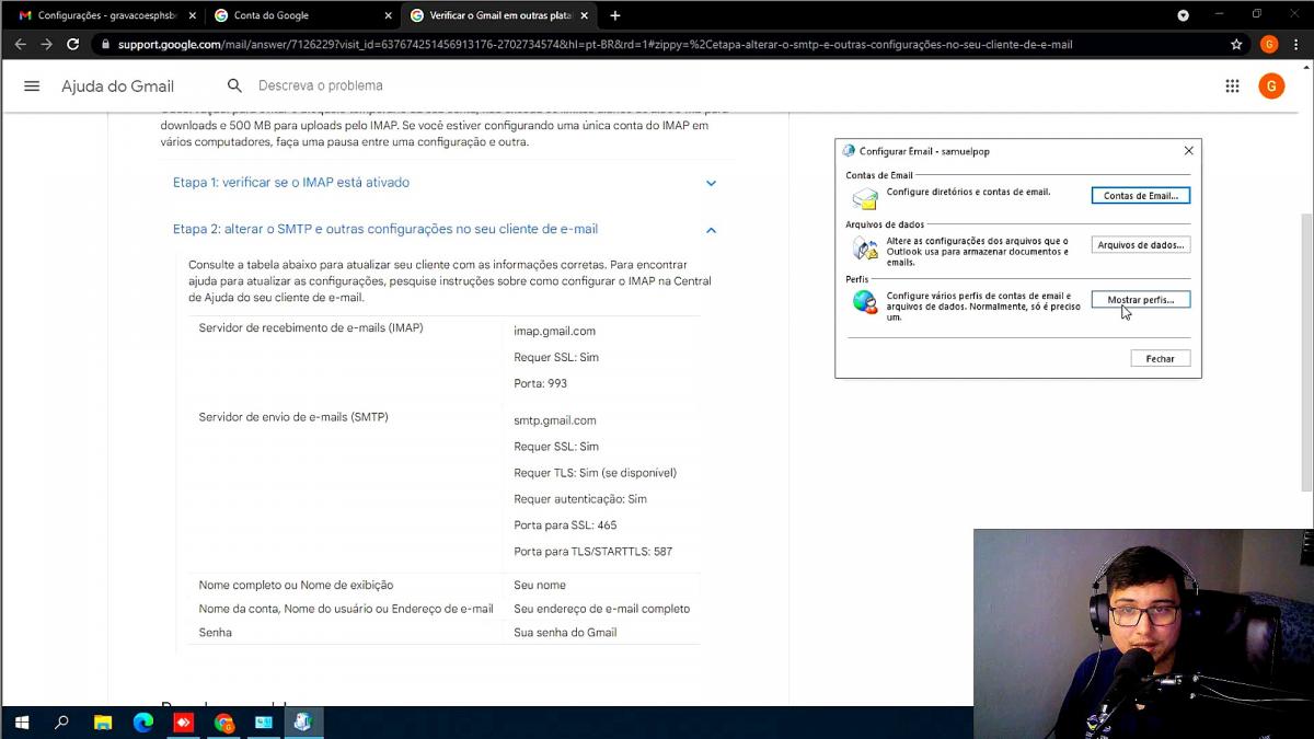 COMO CONFIGURAR EMAIL IMAP?