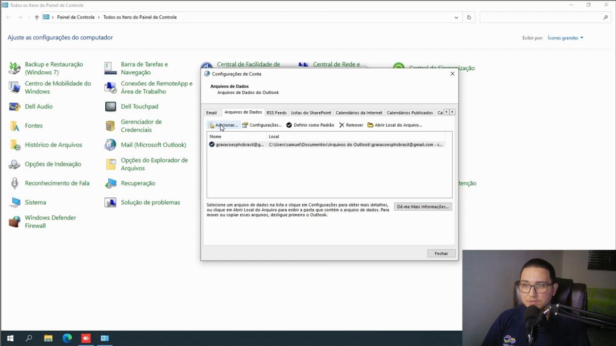 COMO IMPORTAR UM ARQUIVO PST NO MICROSOFT OUTLOOK?