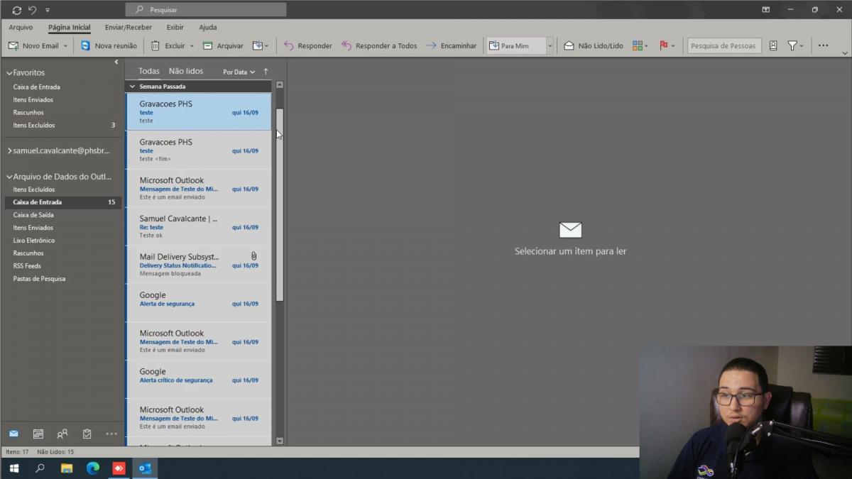 COMO IMPORTAR UM ARQUIVO PST NO MICROSOFT OUTLOOK?
